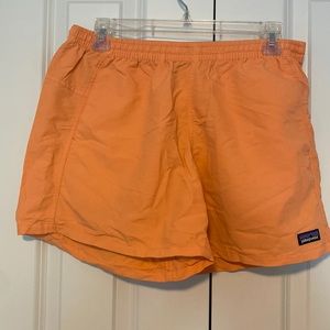 Orange Patagonia women’s baggies size M